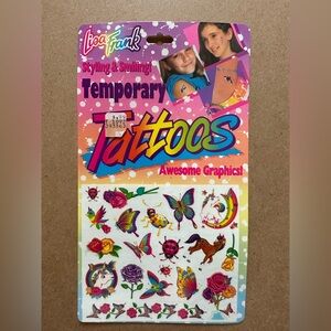 Vintage Lisa Frank Temporary Tattoos #3 NWT in original packaging